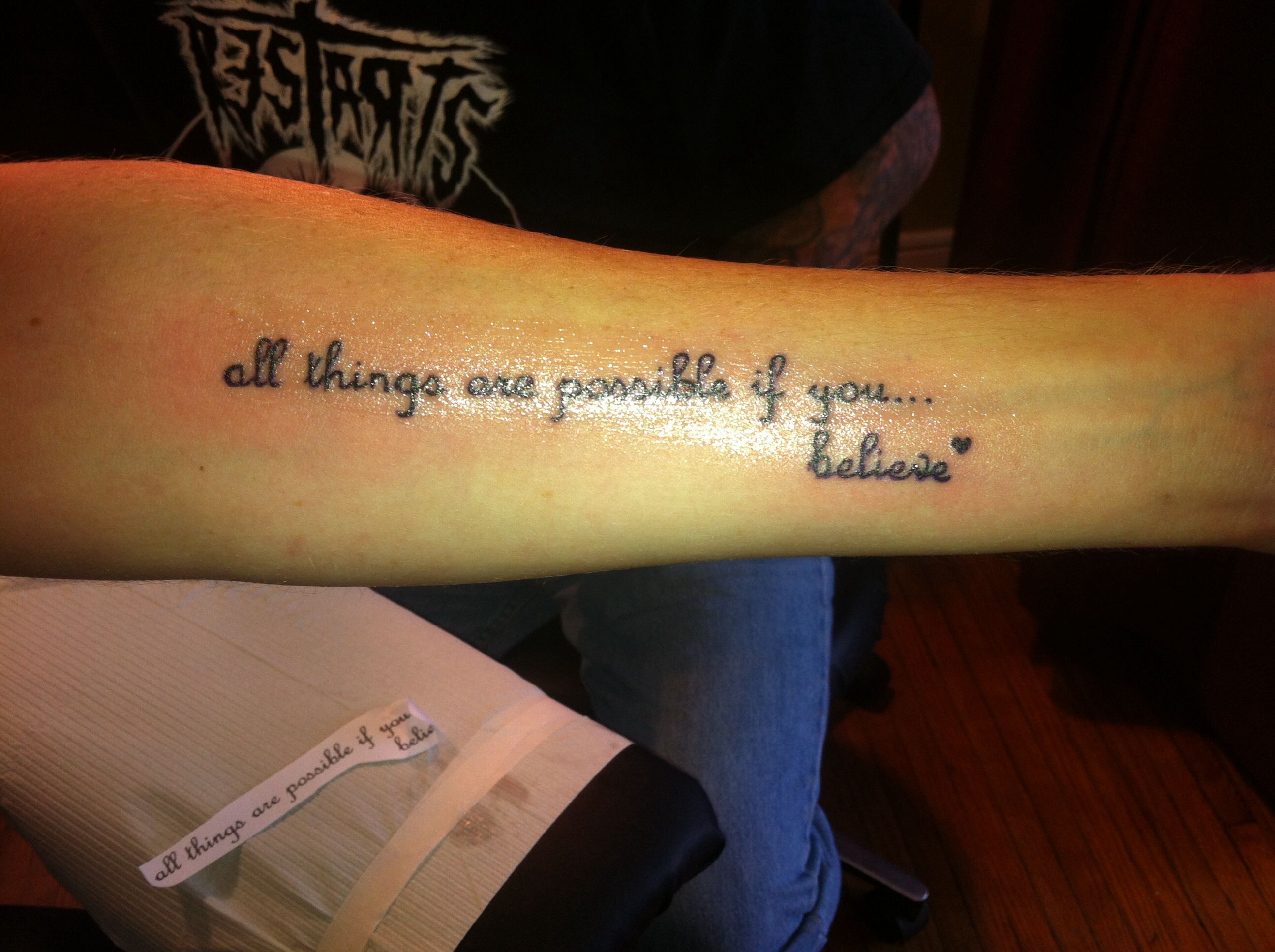 Everything Is Possible Tattoo Hand Tattoos For Guys