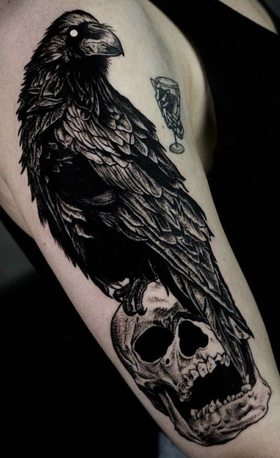 Explore 60 Unique And Spiritual Raven Tattoo Designs With Meaningful