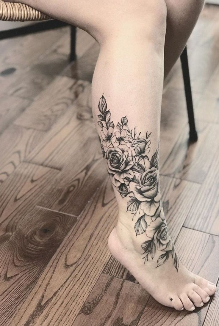 Eye Catching Calf Tattoo For Women Feminine Tattoos Tattoo