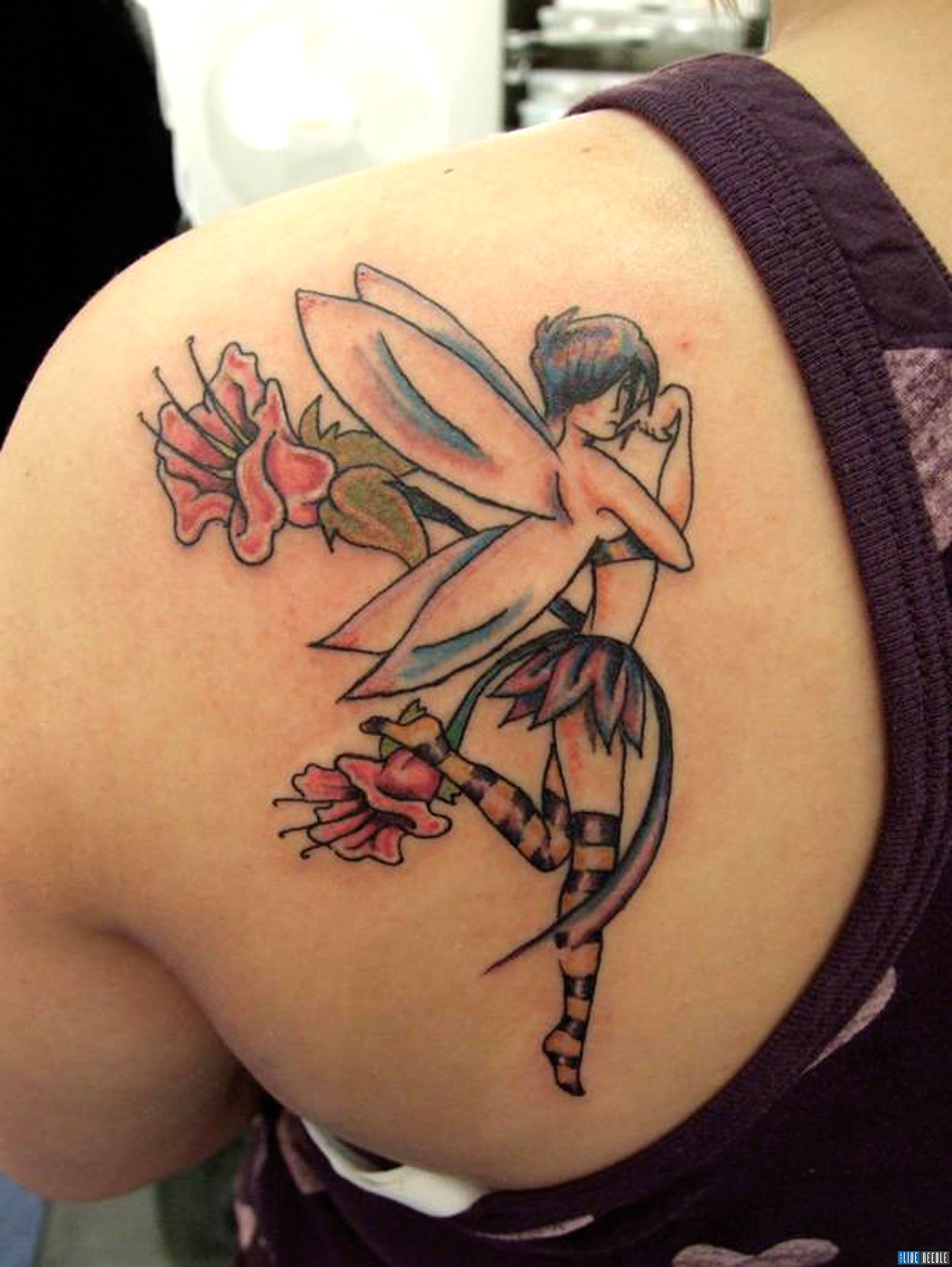 Fairy From The Back Love This Idea Dislike The Tattoo On The Fairy