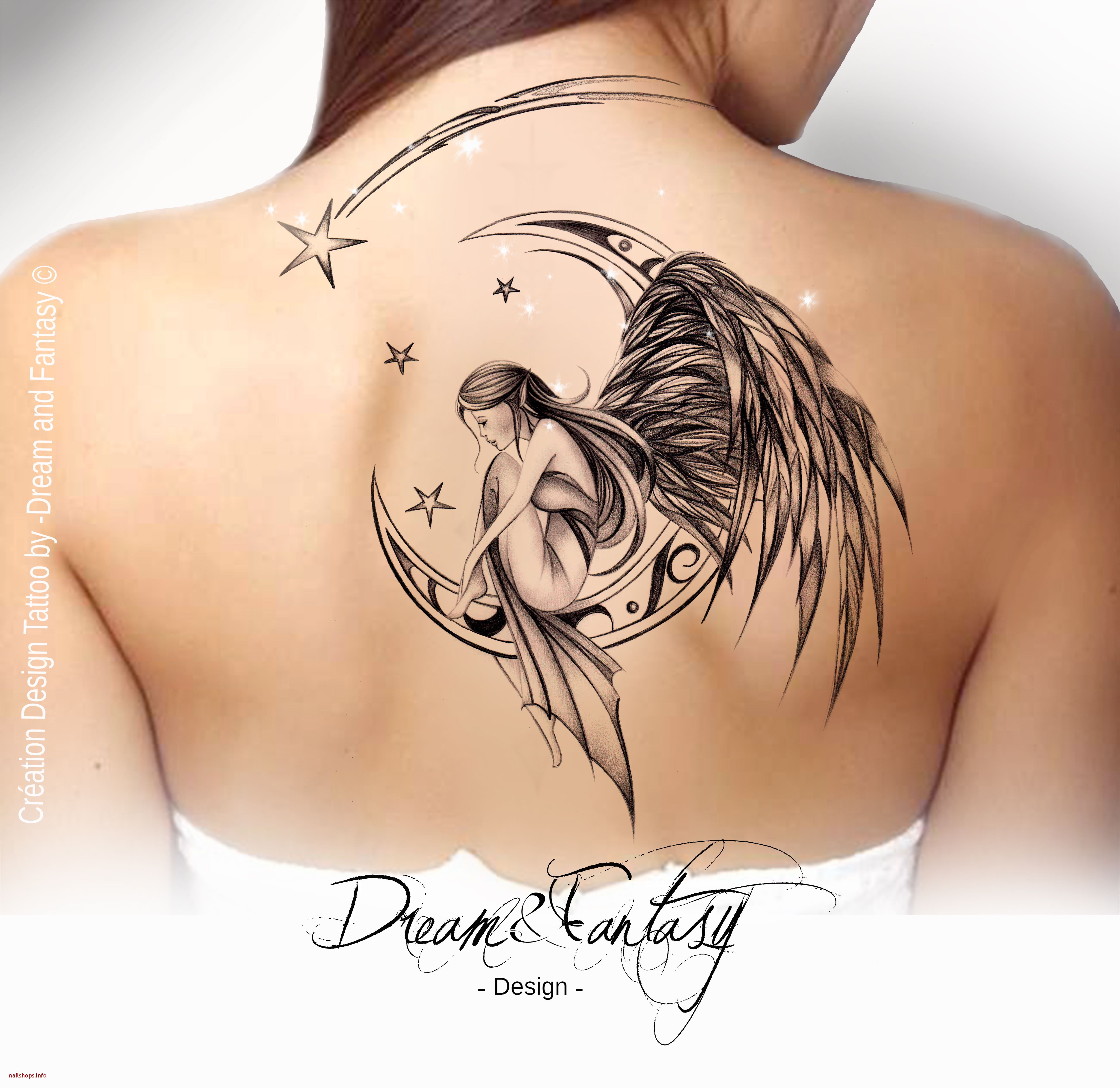 Moonlit Magic: Fairy On The Moon Tattoo Inspiration