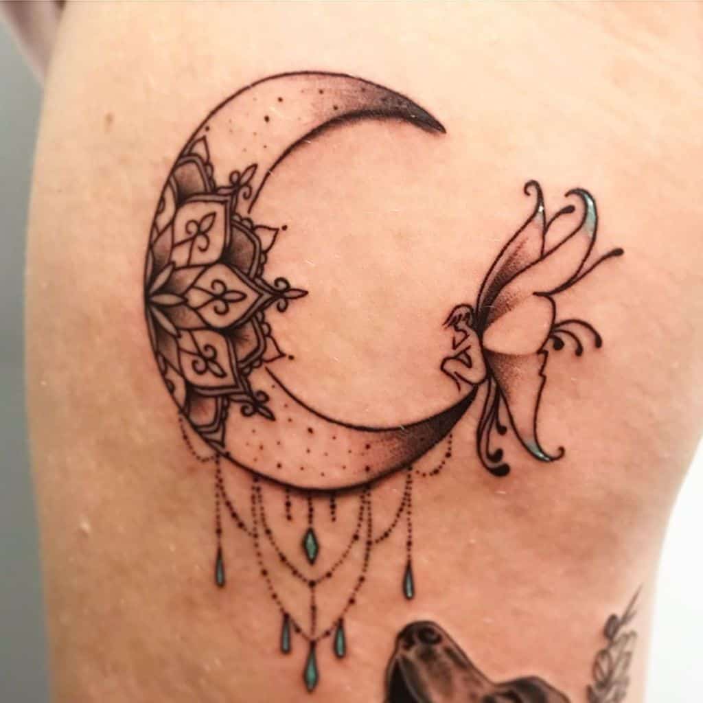 7 Enchanting Fairy Tattoo Ideas with Moon Designs