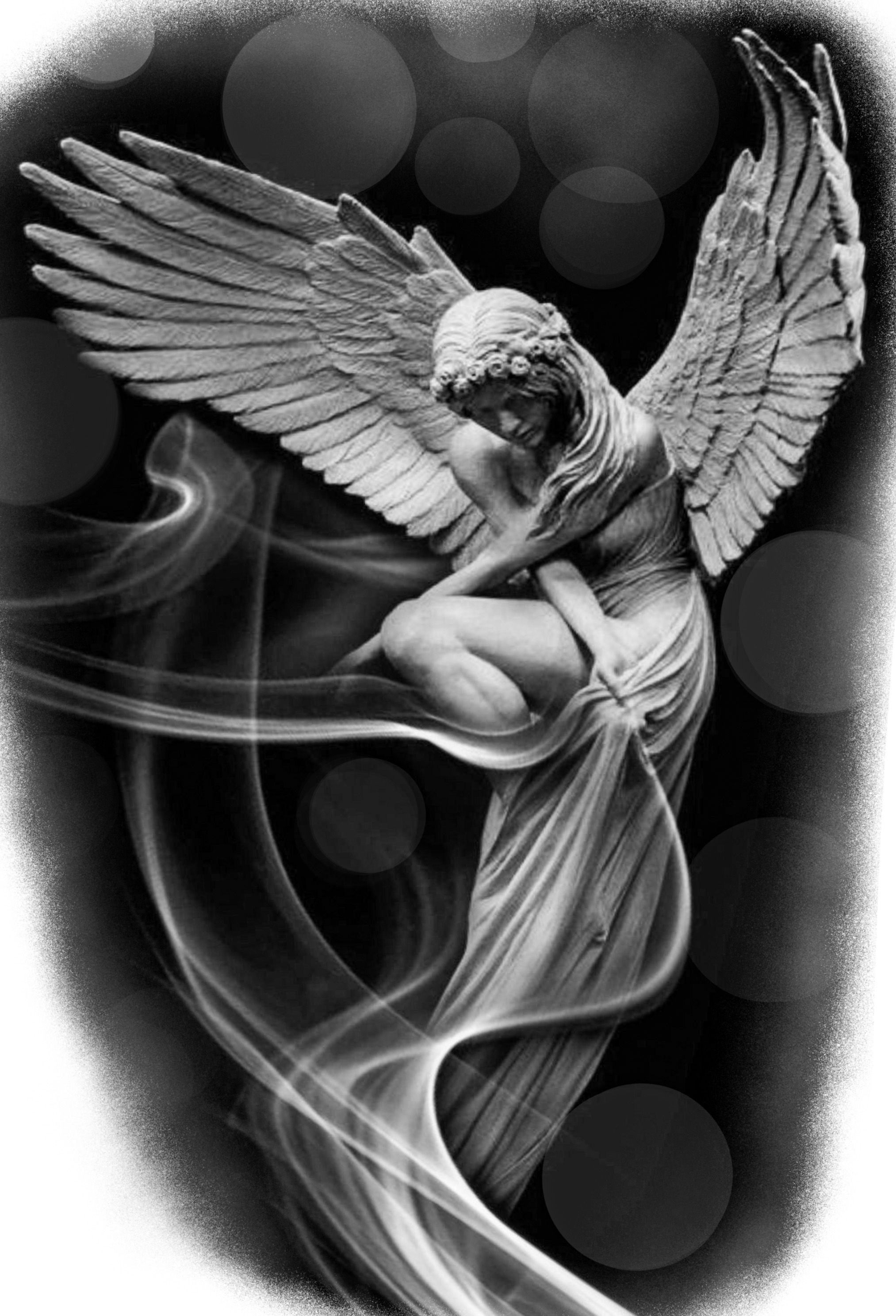 Fallen Angel In Love With A Human Guardian Angel Tattoo Beautiful