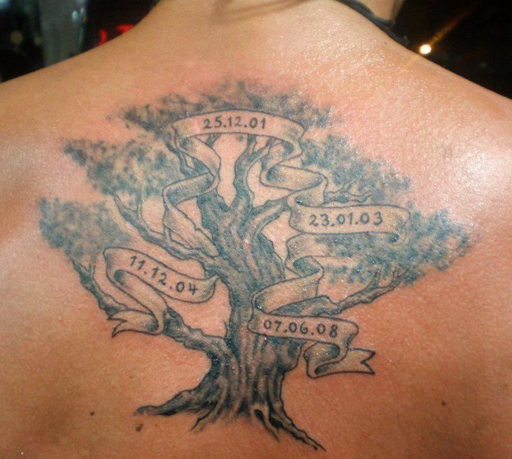 Family Tree Tattoo With Dates Family Tattoos For Men Family Tattoos