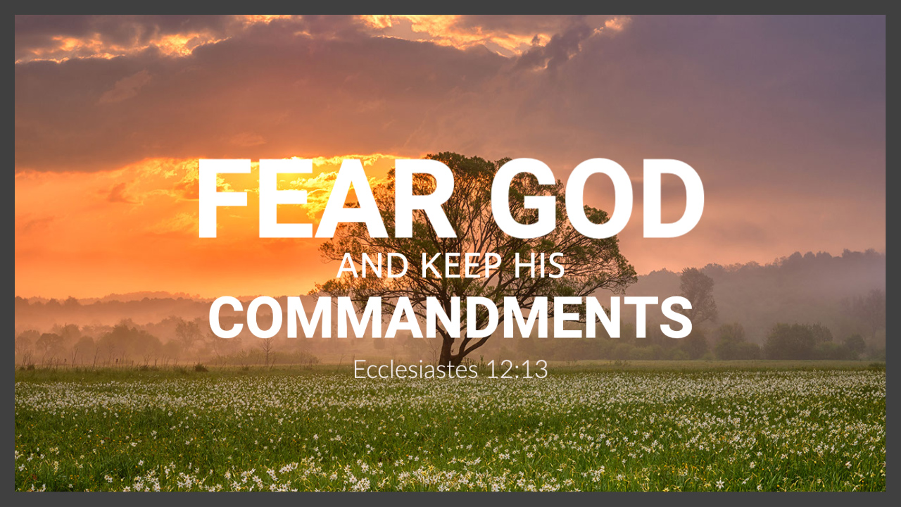 Fear God And Keep His Commandments Graphic By Svg Cut Files Creative