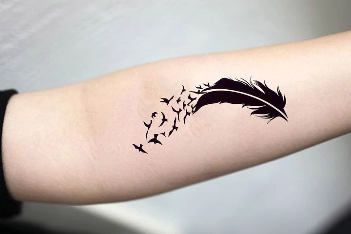 The Mystique of Feather and Crow Tattoos Unveiled