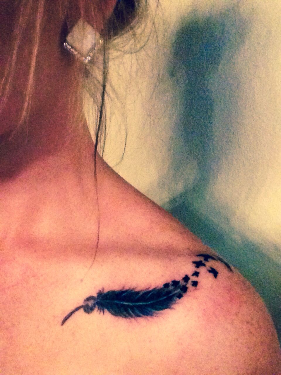 Feather Tattoo Collar Bone Artofit