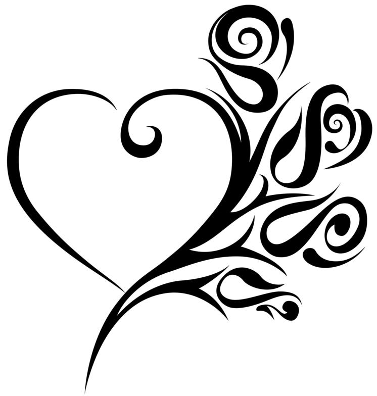 Female Tribal Heart Tattoo Designs