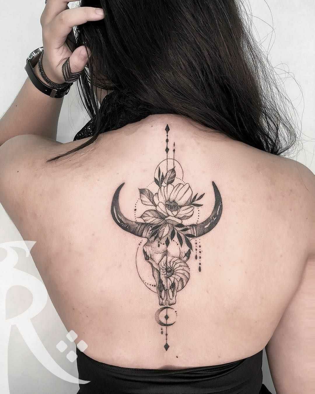 Feminine Bull Tattoos