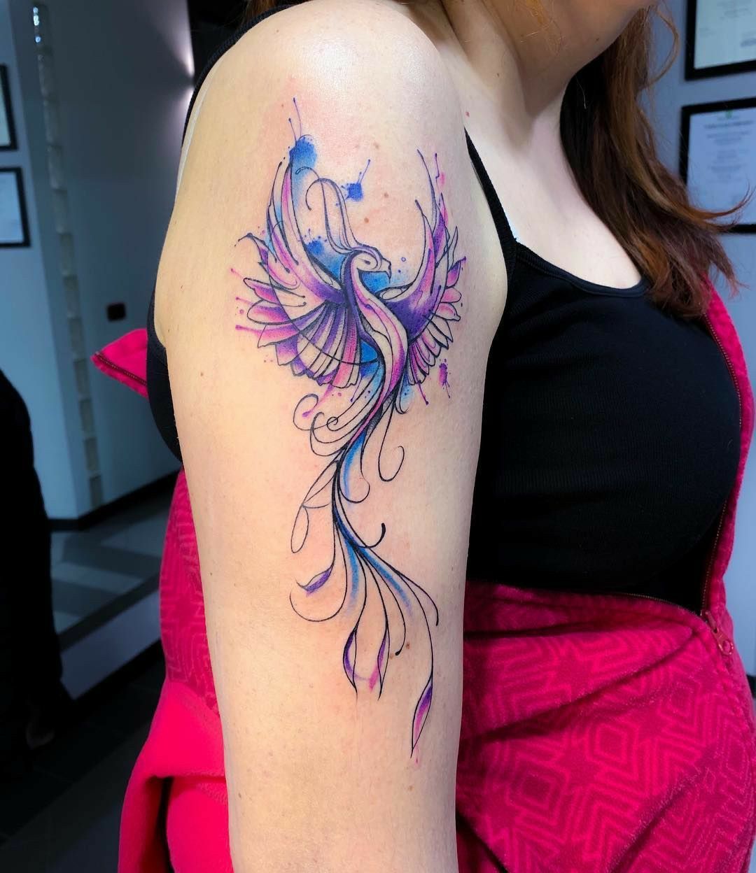 Feminine Phoenix Tattoo Ideas