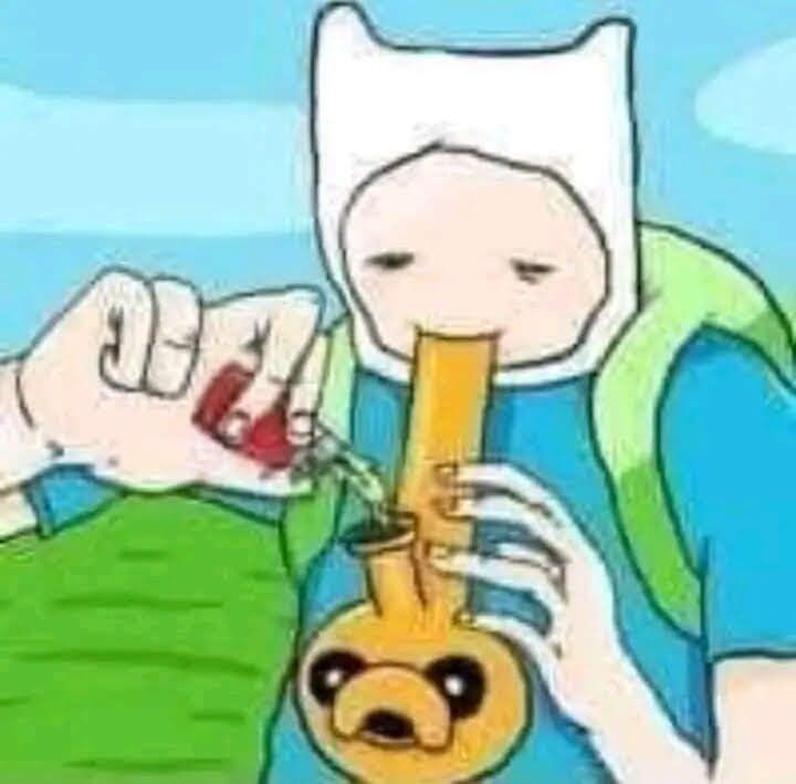 Finn From Adventure Time Smoking A Pipe On Craiyon