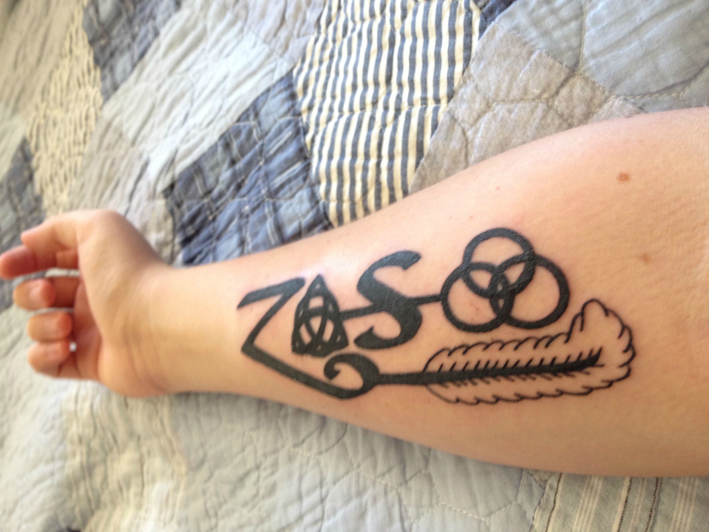 First Tattoo Simple Led Zeppelin Tattoo Done By Chris Sanders