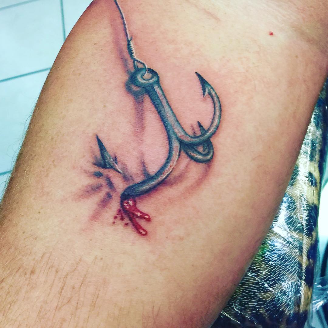 Fishing Hook Tattoo Hook Tattoo Tattoos