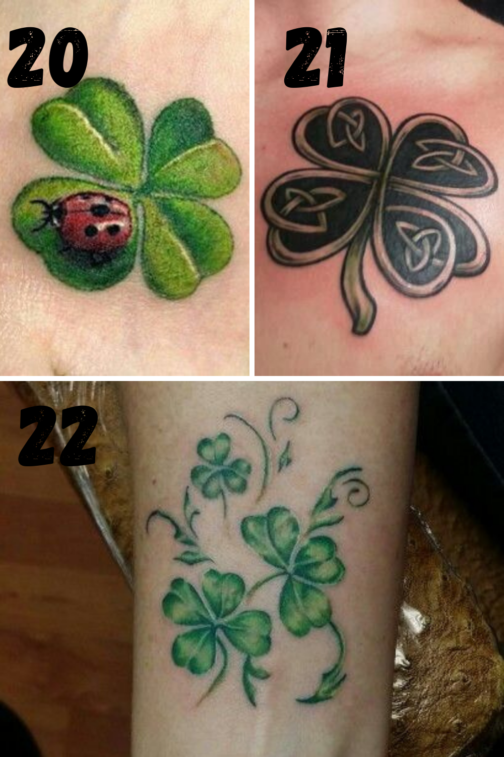 Five Leaf Clover Tattoos Printable Kids Entertainment