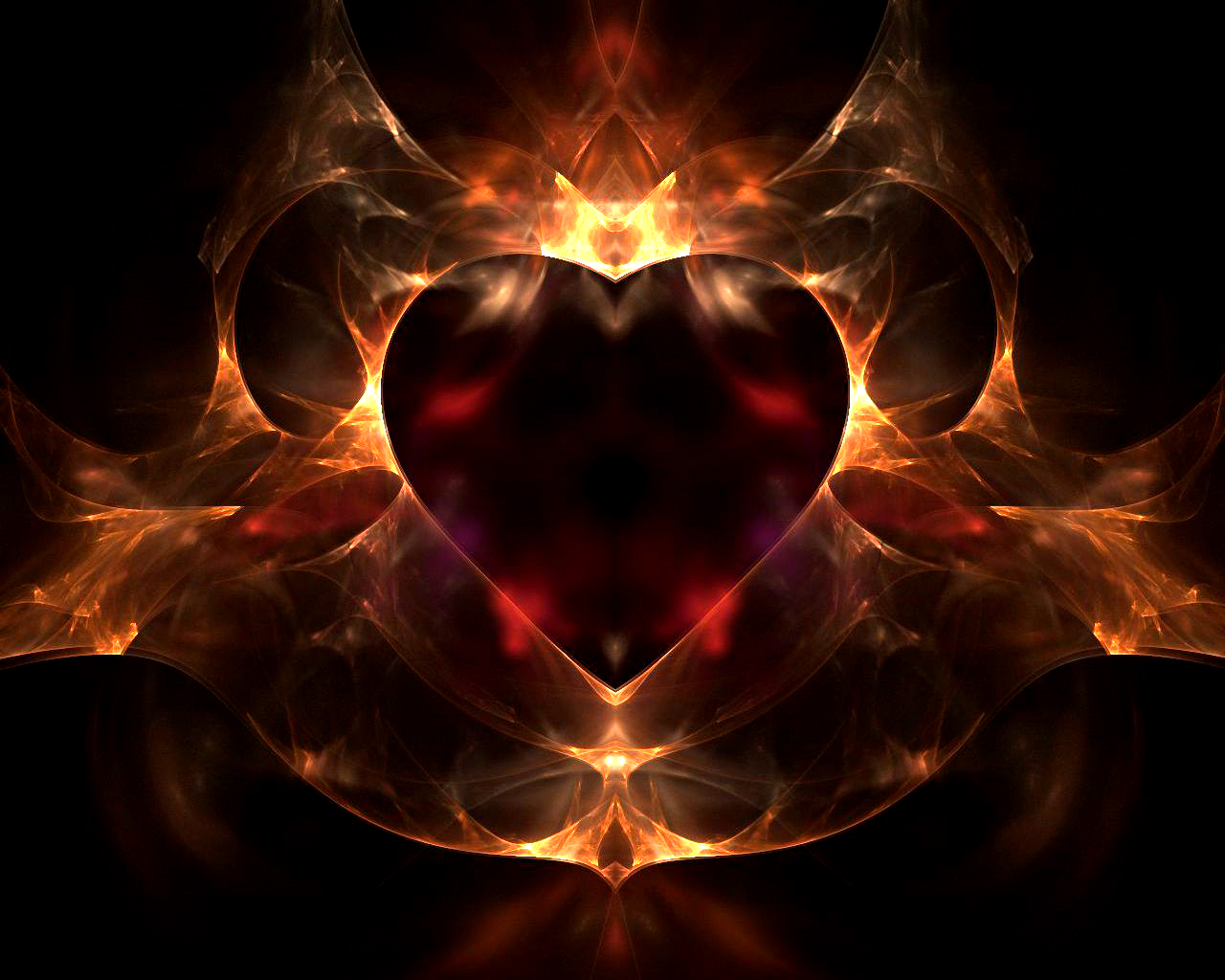 Flaming Heart Flaming Heart Heart In Flame Illustration Flame