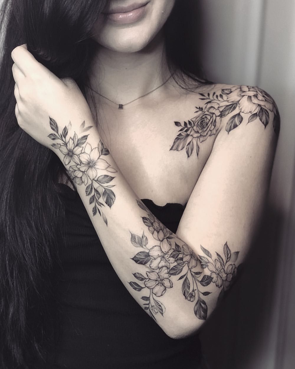 Floral Arm Tattoos: Elegant Designs for Women