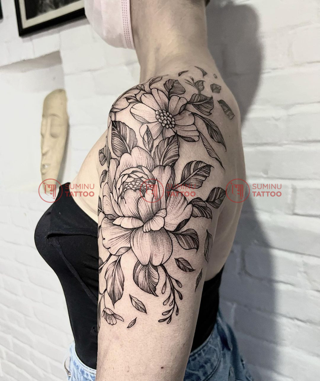 Floral Tattoo On Shoulder For Women 2022 Sumina Shrestha Suminu