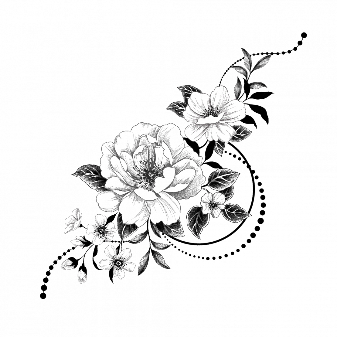 Flower Tattoo Png Transparent Images