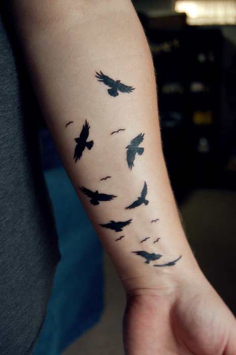 Flying Birds Tattoo Designs For Men