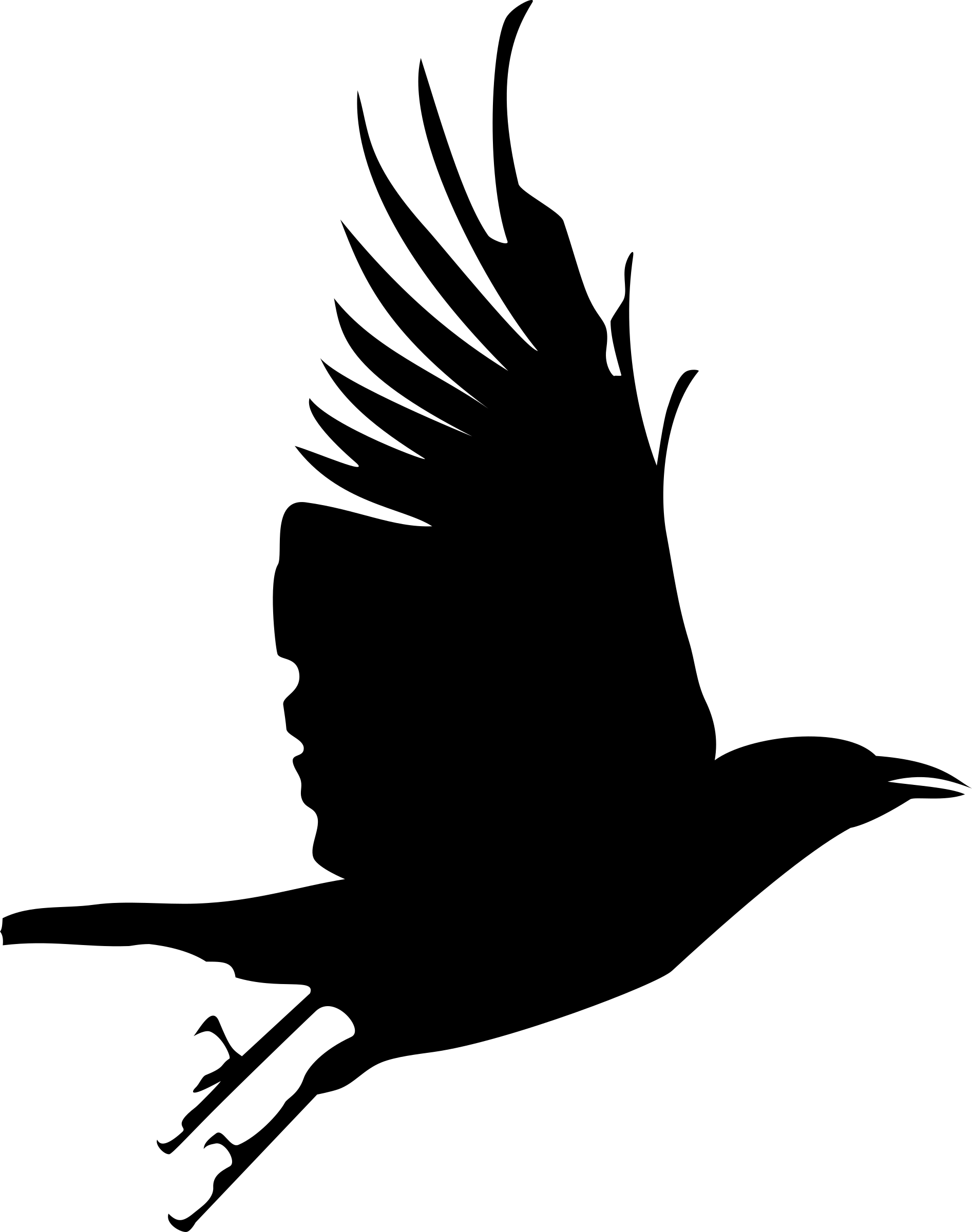 Flying Crow Drawing Free Download On Clipartmag