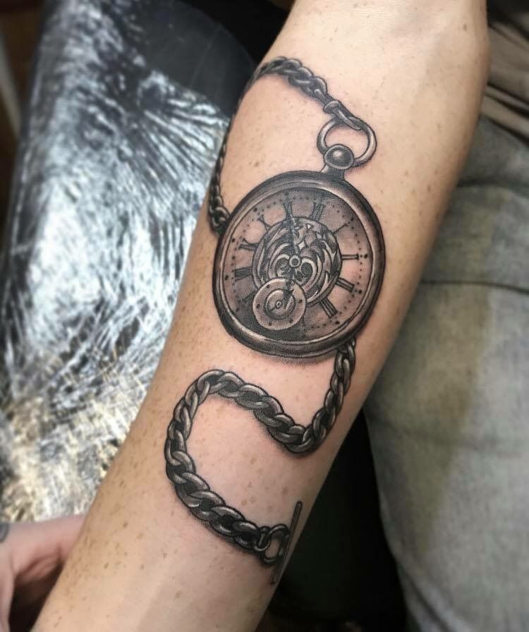 Elegant Fob Watch Tattoo Ideas: Timeless Ink Designs