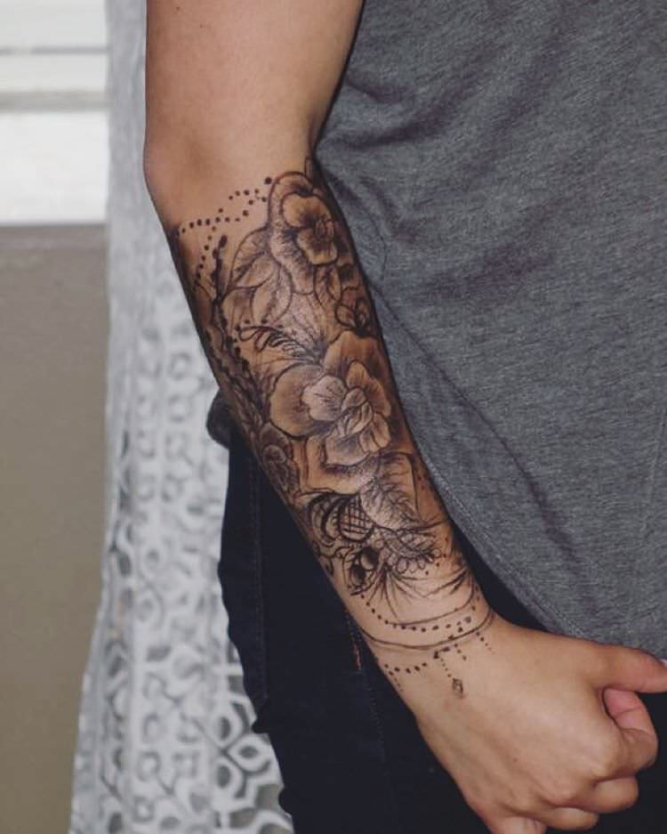 Forearm Half Sleeve Tattoo Designs For Men