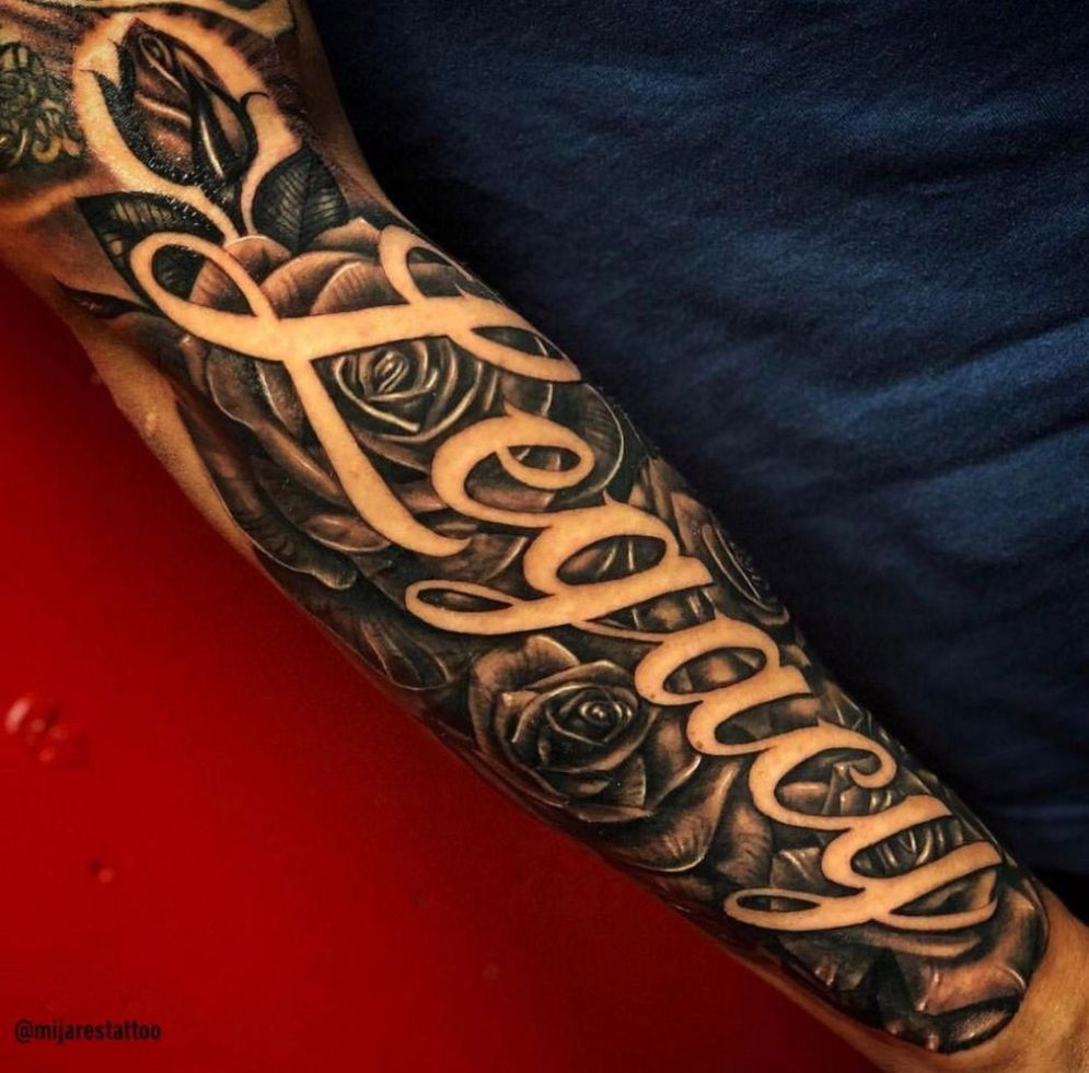 Forearm Name Tattoos: Men's Ultimate Style Guide