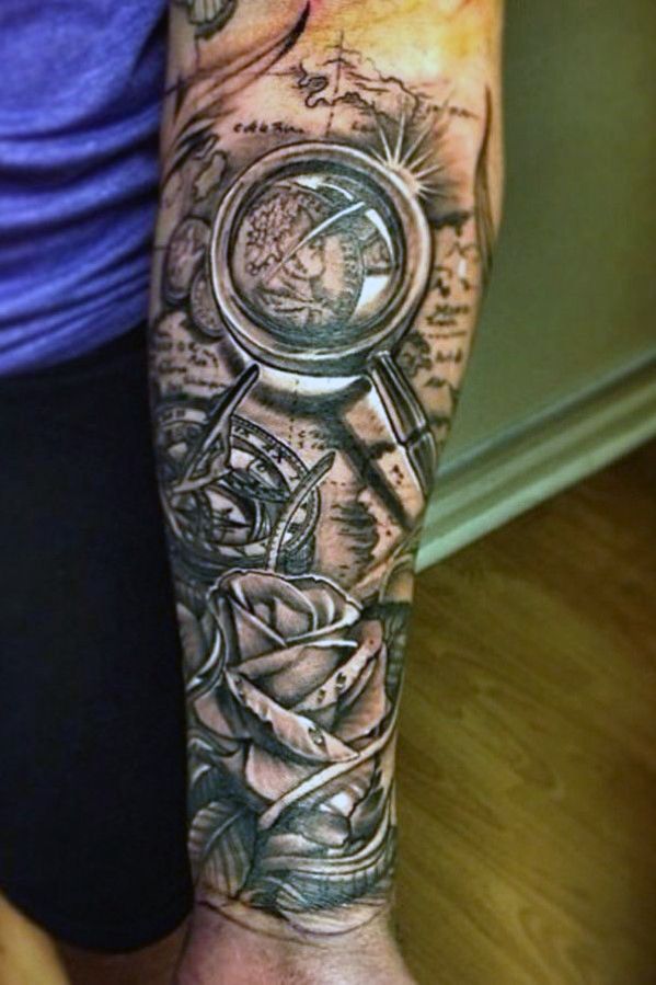 Forearm Sleeve Tattoo Designs For Men