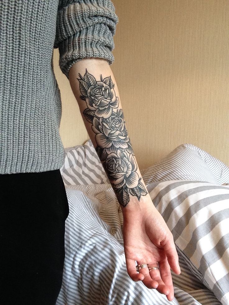 Forearm Tattoo Rose