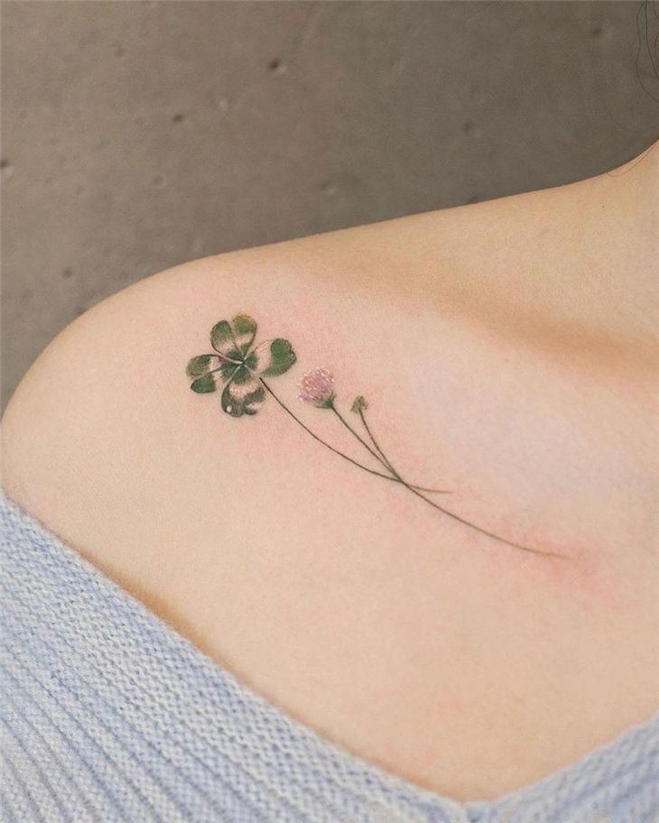 Four Leaf Clover Tattoos Designs Ideas And Meaning Tattoos For You