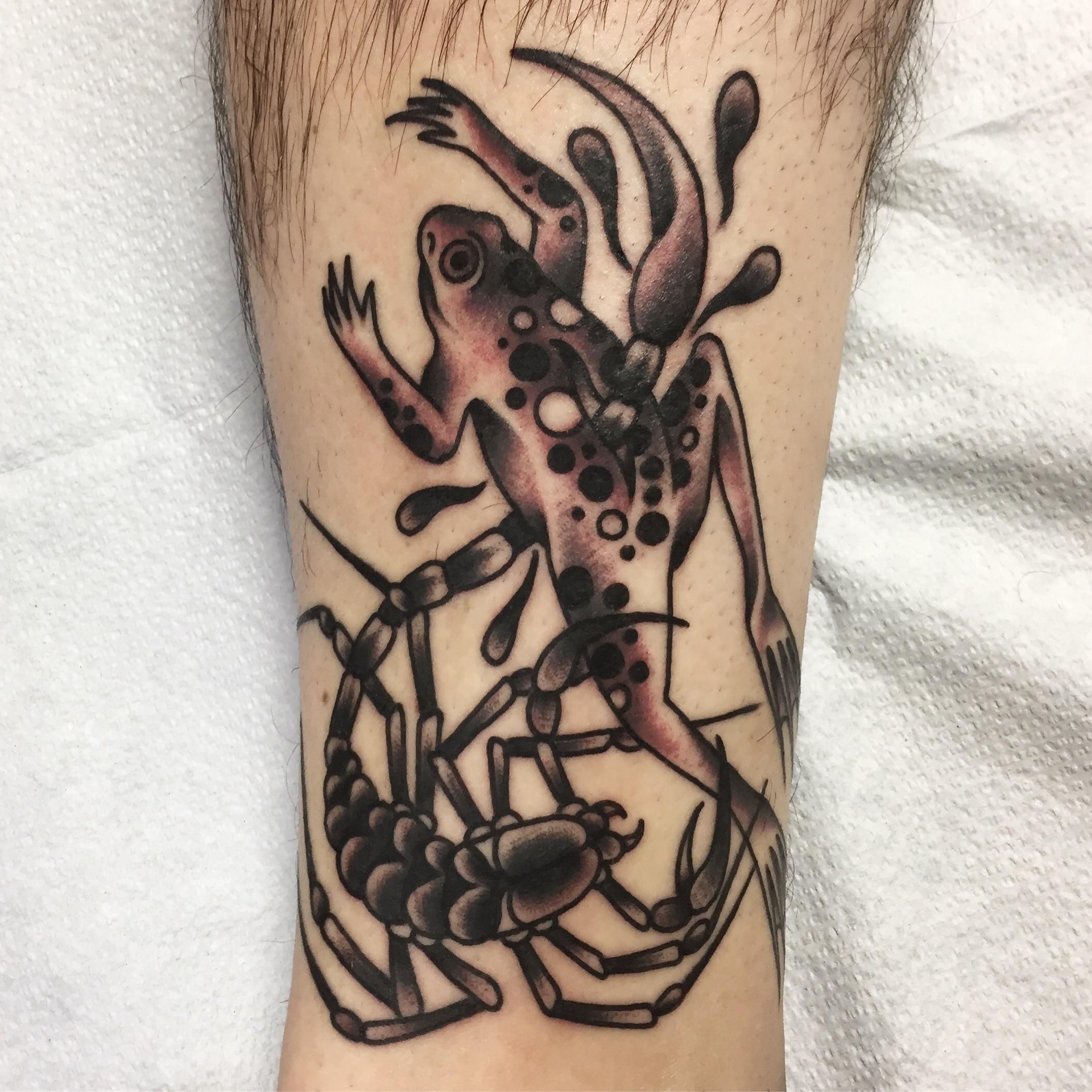 Frog And Scorpion Tattoo Tattoo