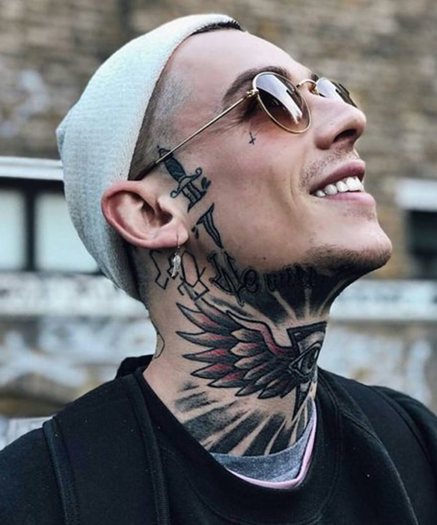 5 Daring Front Neck Tattoo Ideas for Men