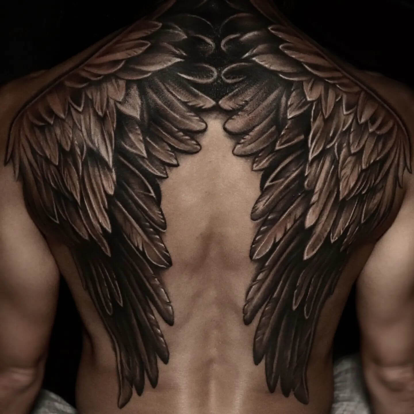 Full Back Wings Tattoos For Men Viraltattoo