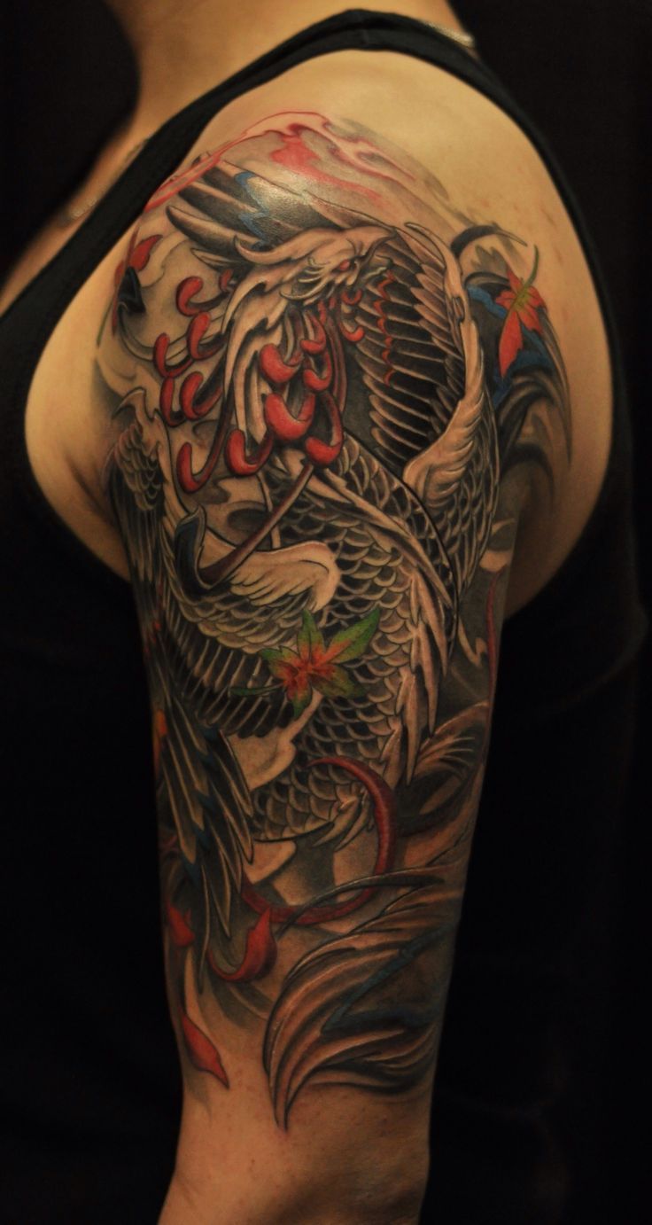 Full Half Sleeve Tattoo Designs Tattoo Phoenix Sleeve Half Tattoos Men Designs Grey Meaning