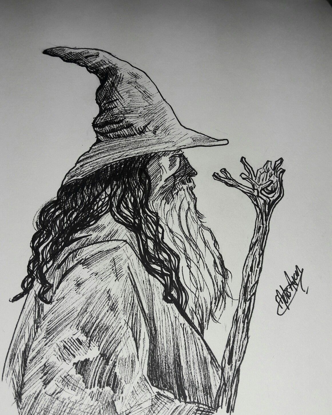 Gandalf Drawing Gandalf Tattoo Gandalf Drawings