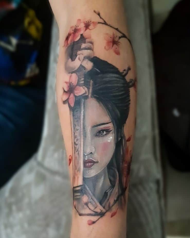 Geisha Geisha Tattoo Geisha Tattoo Design Female Samurai Tattoo