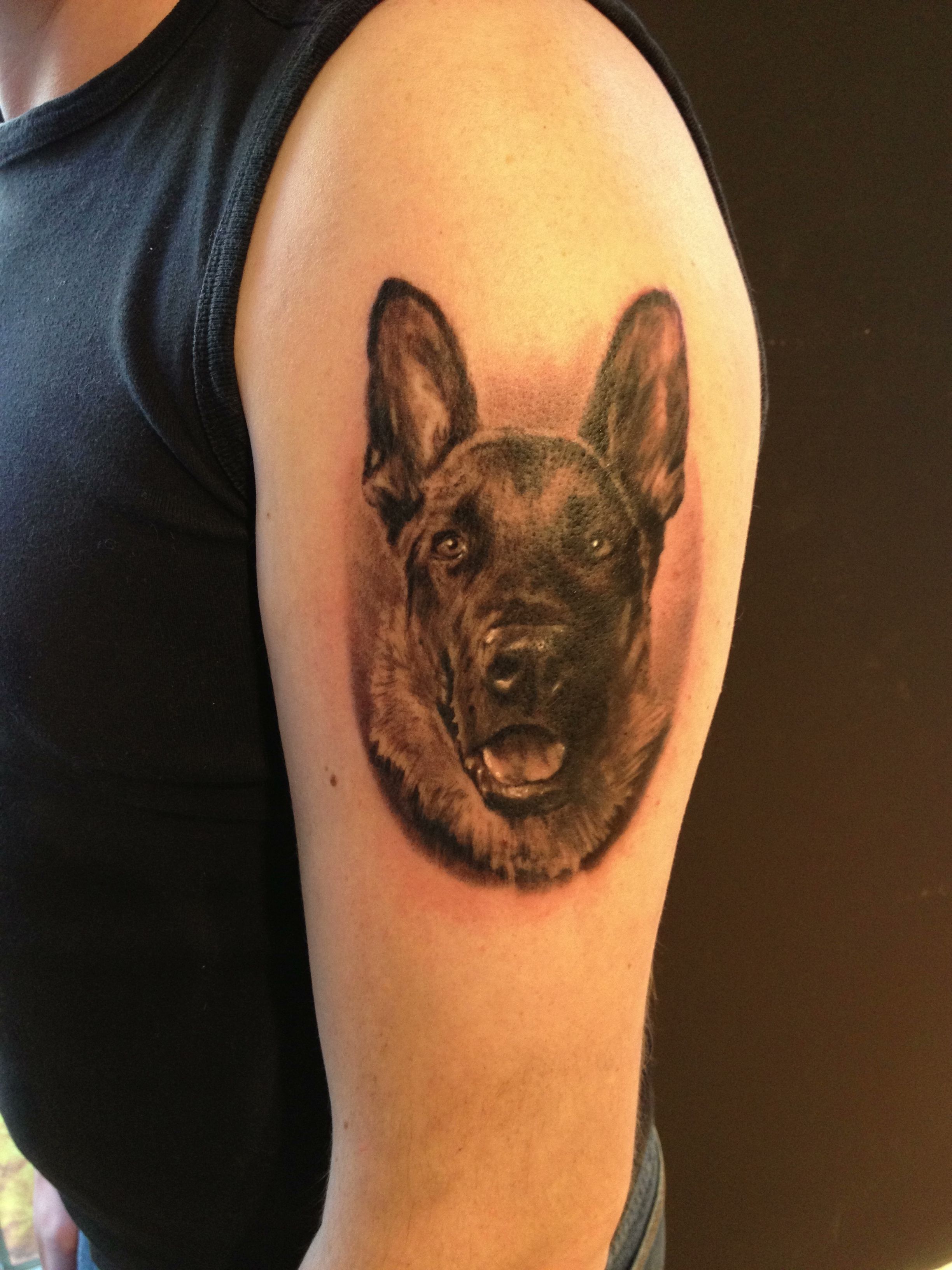 German Shepherd Tattoo Designs Inku Paw