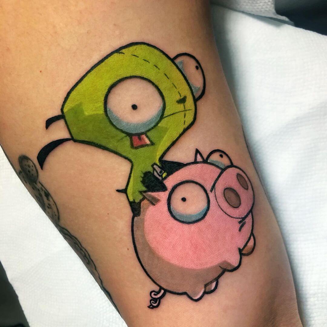 Gir Invader Zim Tattoo Gir Is A Character From Invader Zim