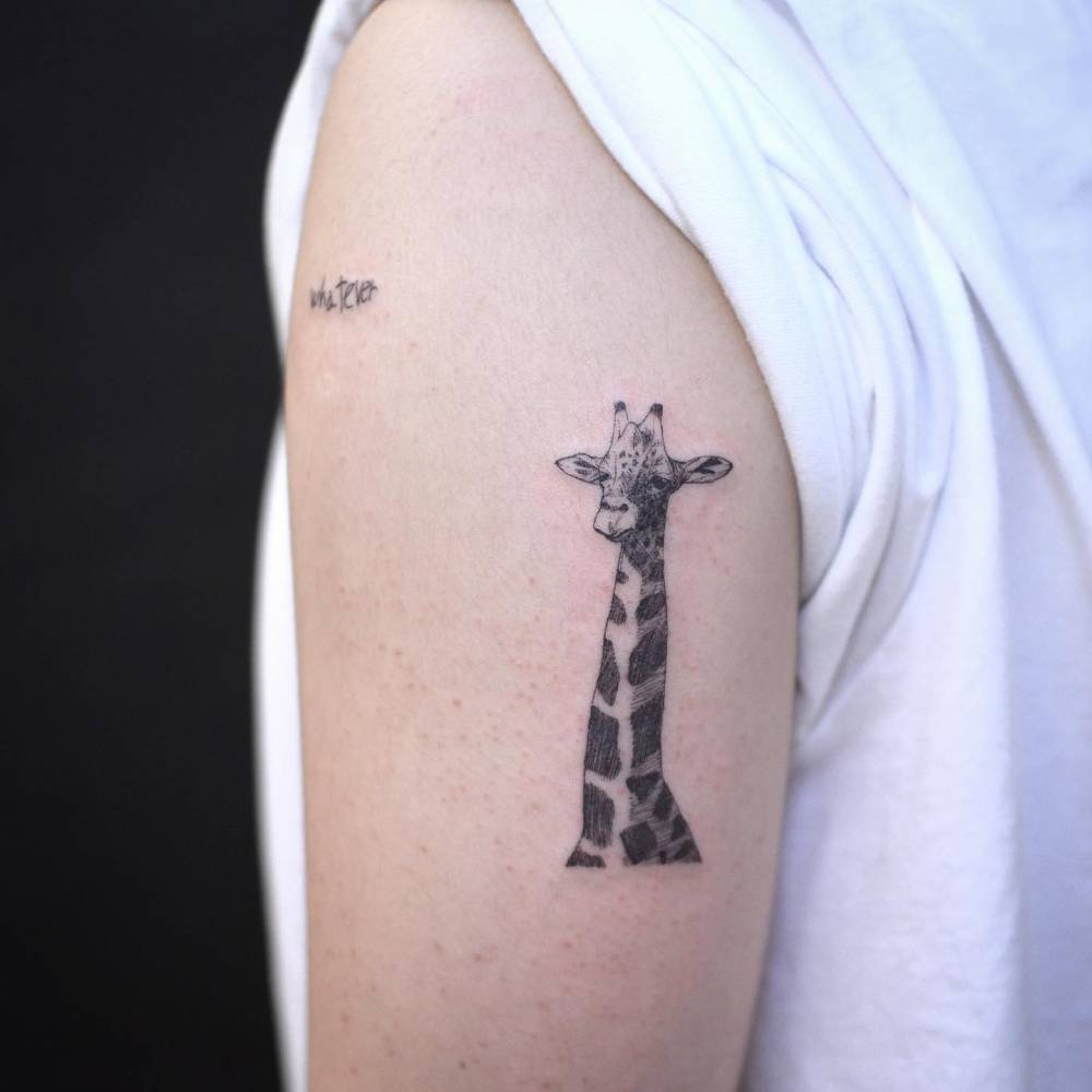 Giraffe Tattoo By Kozo Tattoo Photo 31122