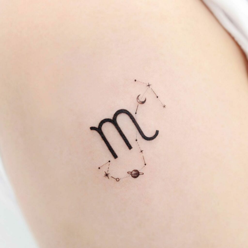 Girly Scorpio Sign Tattoo Ideas You'll Love