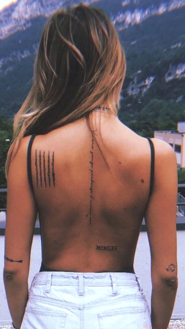 10 Girly Spine Tattoo Ideas for Women