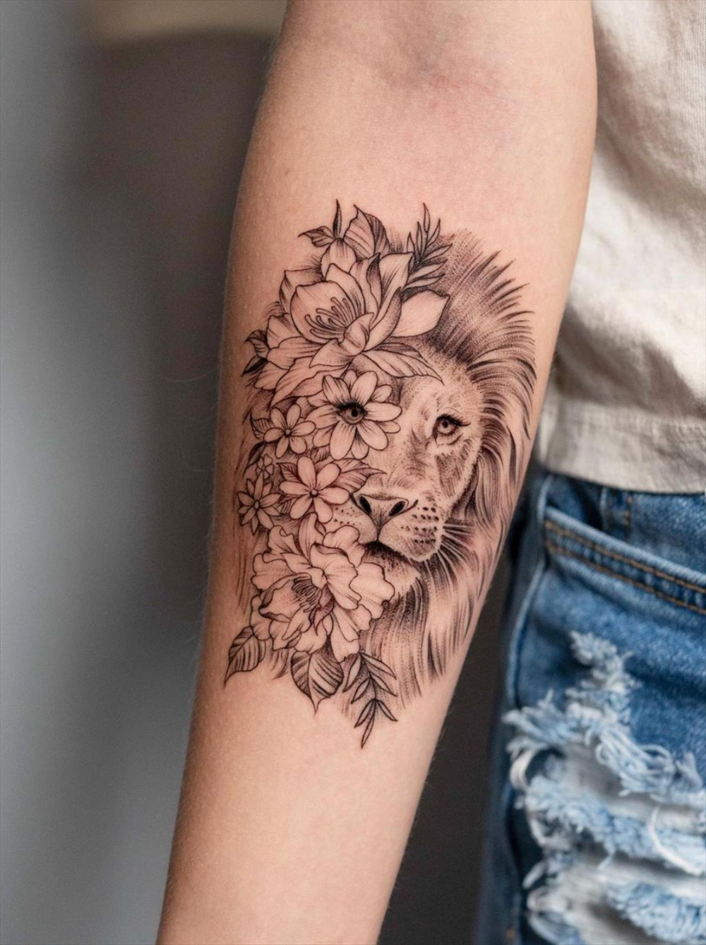 Goddess Female Lion Tattoo: Empowering Symbol for Women