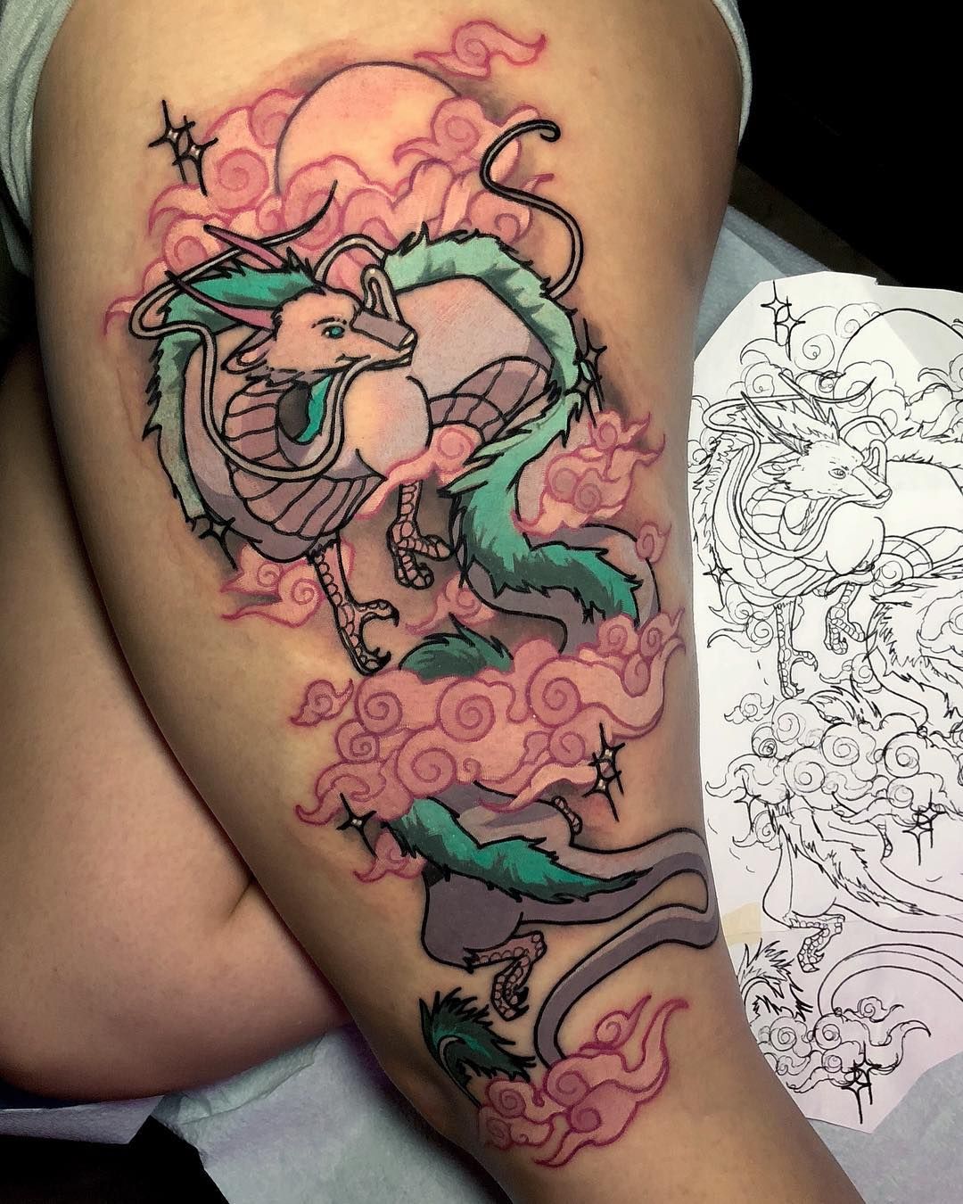 Got My Haku The Dragon Tattoo From Spirited Away Yesterday Ghibli