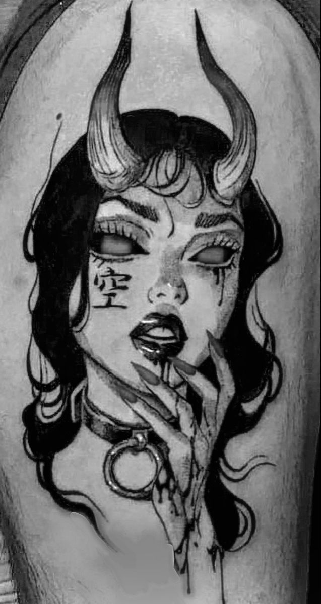 Goth Devil Girl Tattoo Design In 2024 Tattoo Designs For Girls