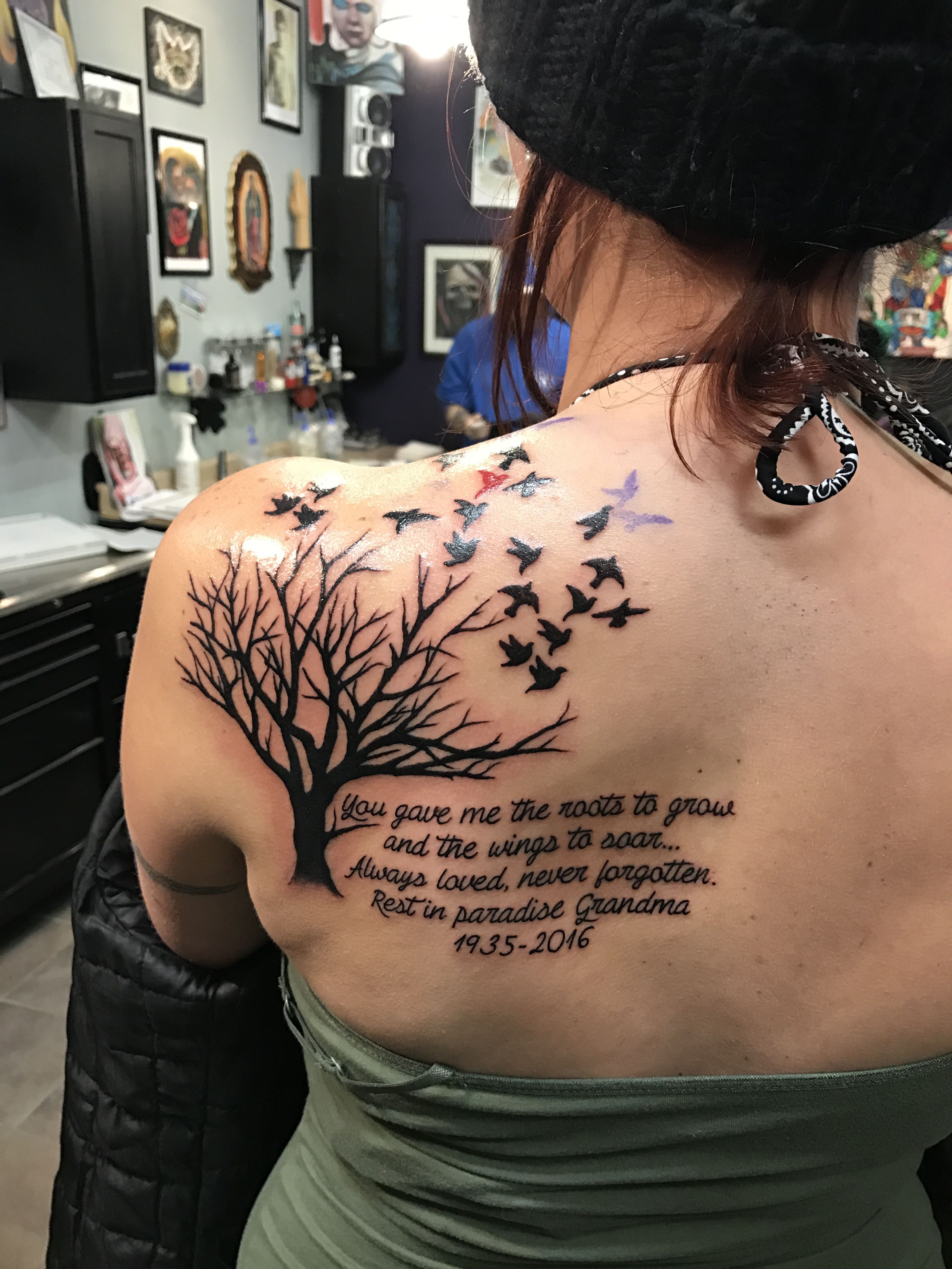 Grandmas Memorial Tattoo Grandma Tattoos Remembrance Tattoos