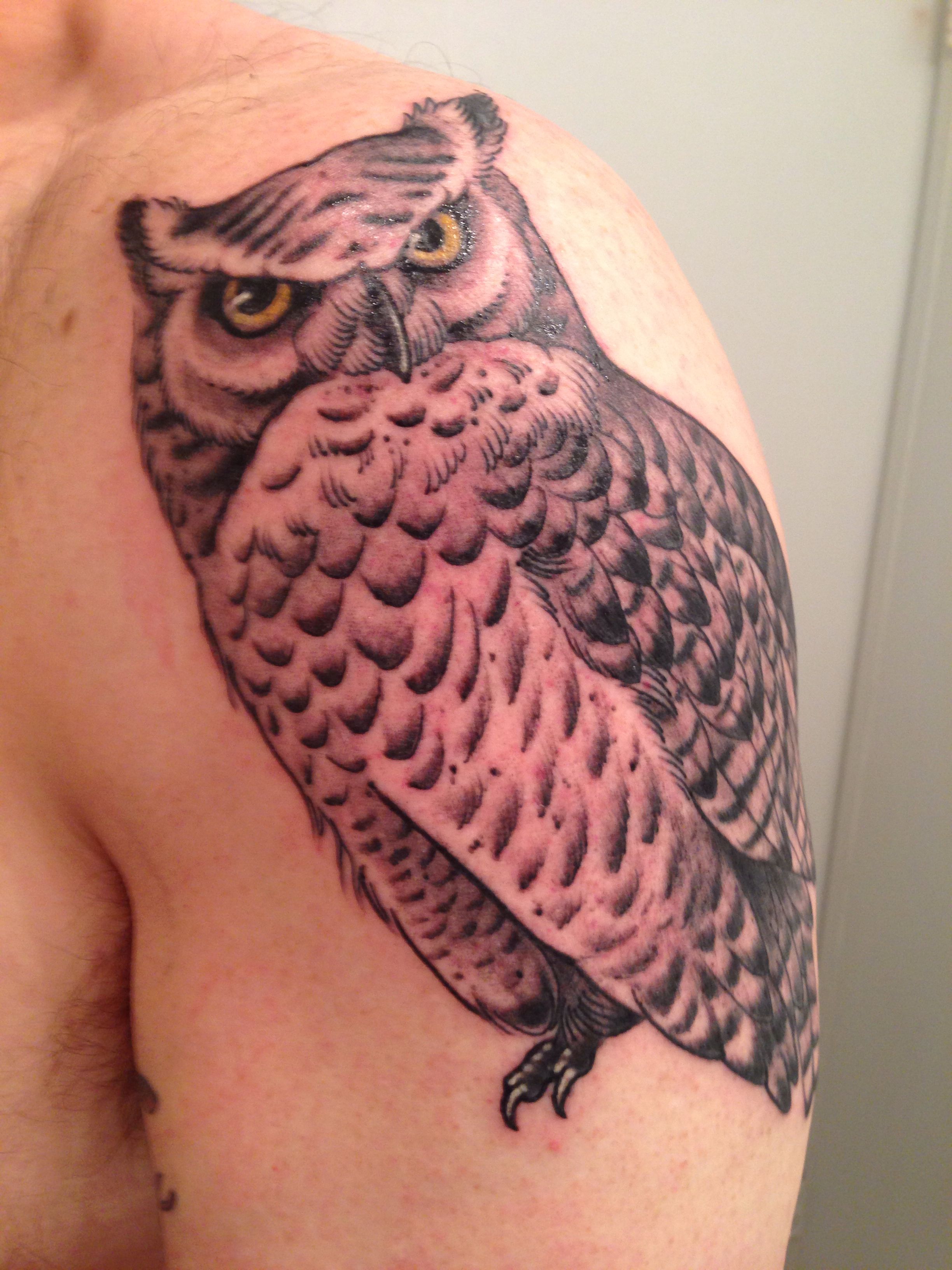 Great Horned Owl Tattoo: Symbolism and Style Guide