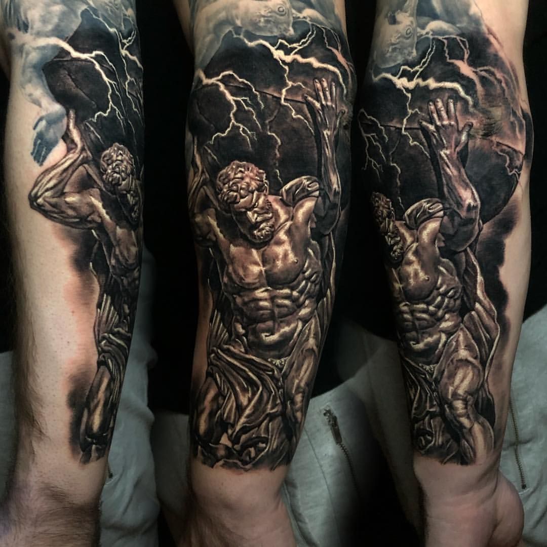 Greek God Atlas Tattoo