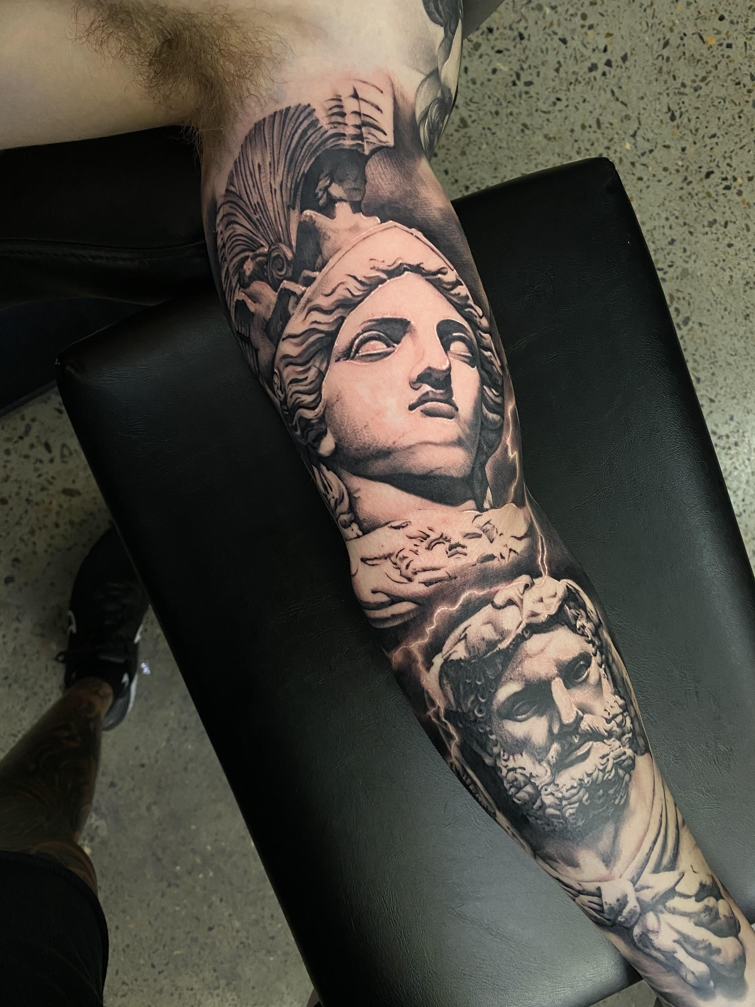 Greek Sleeve Tattoo