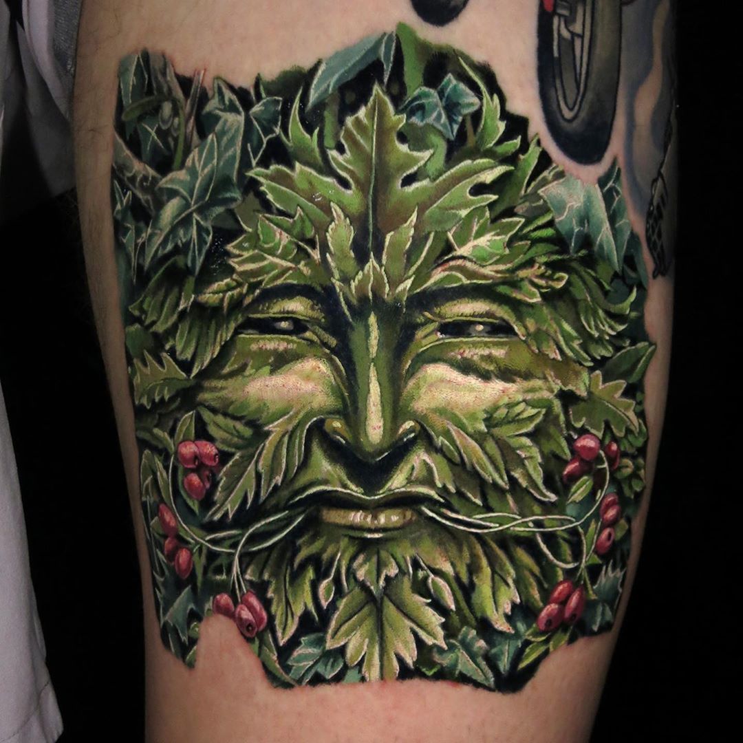 Green Man Tattoo Tattoo Ideas And Inspiration Green Man Tattoo