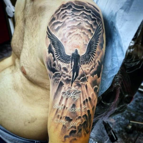 7 Divine Guardian Angel Heaven Tattoo Ideas